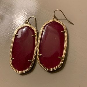 Maroon Kendra Scott Earrings